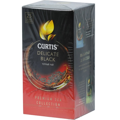 Curtis чай черный Delicate Black, 25 пакетиков